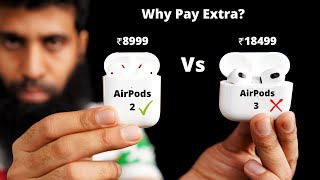 AirPods 3 vs AirPods 2 Full Comparison in Hindi [upl. by Mages]