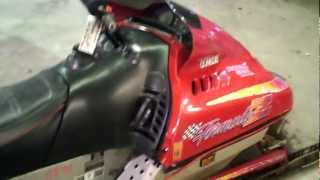 LOT 1184A 1995 Ski Doo Formula Z 583 Snowmobile Running [upl. by Ianthe209]