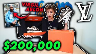 UNBOXING THE MOST EXPENSIVE SNEAKER IN THE WORLD Louis Vuitton Air Force [upl. by Darbee]