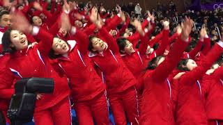 NorthKorean cheerleaders on the Winter Olympics of 2018 [upl. by Aroc475]