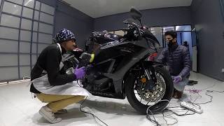 How to Apply Ceramic Coat in a bike  AUTO SHINE NEPAL NEPAL [upl. by Helse]