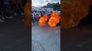 Hellcat flame tune automobile srt hellcat drift chargers [upl. by Vivianna97]