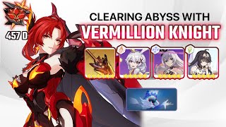 Clearing Abyss with Vermillion Knight Himeko  Herrscher of Ice 457 D [upl. by Eliades641]