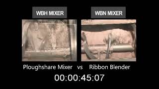 Filquip Ploughshare Mixer vs Ribbon Blender [upl. by Ahsitruc]