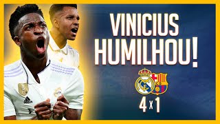 KKKKKKKKKK GOLEADA VINICIUS JÚNIOR BOLA DE OURO XAVI DEMITIDO Real Madrid 4 x 1 Barcelona [upl. by Winonah723]