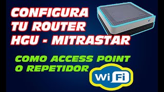 CONFIGURE ROUTER HGU MITRASTAR GPT 2741GNAC  ACCESS POINT AS✅ [upl. by Lac507]