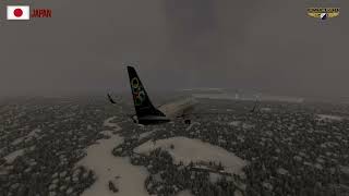 Landing rwy01L RJCC New Chitose Airport Sapporo JAPAN [upl. by Allyn]