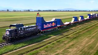 World First Bike Flip On A Moving Train [upl. by Irihs]