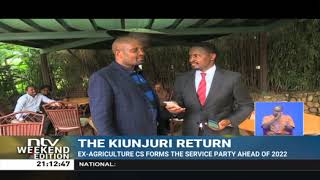 Exagriculture CS Mwangi Kiunjuri forms new party ahead of 2022 [upl. by Willa]