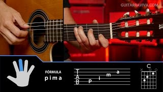 Cómo tocar arpegios en guitarra tecnicas Clase 1  Técnica Guitarraviva [upl. by Daley]