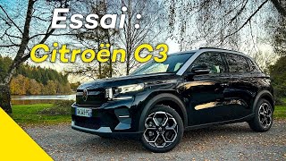 Essai nouvelle Citroën C3 2024 12 essence 100 ch Max [upl. by Manvel]