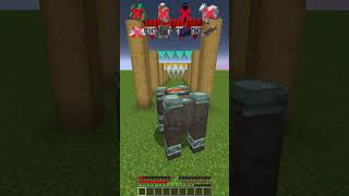 Mobs Chase vs Different Spikes meme shorts minecraft [upl. by Callum]