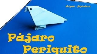 Origami  Papiroflexia Pájaro Periquito [upl. by Ahsercul]