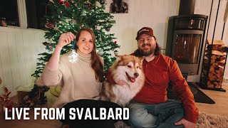 Spend Christmas Day with us on Svalbard LIVE  Cecilia Christoffer amp Grim [upl. by Loftis135]