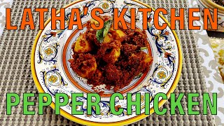 Pepper Chicken Recipe  Tamil USA  Lathas Kitchen [upl. by Greeson]