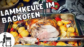 Lammkeule im Backofen  Die Frau am Grill [upl. by Alban]