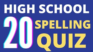 SPELLING QUIZ 7 20 Spelling Quiz Hard Words Vocabulary Building Spelling Test [upl. by Sokil]