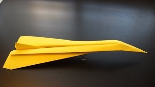 How to Make a Concorde Origami Paper Plane tutorial [upl. by Norraa]