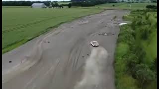 Drone footage of the MKII Escort out on track [upl. by Pinzler]