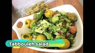 Tabbouleh Salad Vyan special Homemade An Arabic salad [upl. by Airak]