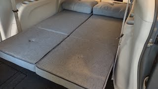 One of a kind minivan camper sofa bed setup [upl. by Guinna]