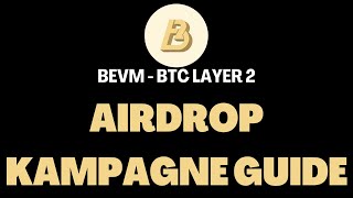 BEVM AIRDROP ➡️ Bitcoin Layer 2 mit Airdrop Kampagne 🌊 [upl. by Meesaw]