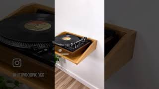 Floating record ledge  Solid Hardwood  Handmade  Customizable  On sale this weekend [upl. by Atronna834]