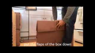 HOW TO PUT TOGETHER A MOVING BOX [upl. by Keung]