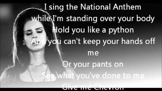 Lana Del Rey  National Anthem with lyrics [upl. by Enaj]