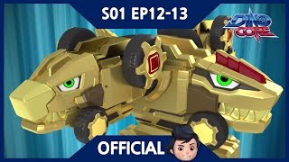 Official DinoCore  Series  A Brand New Golden Ultra D Buster  Dinosaur Robot  Season 1 EP1213 [upl. by Akym]