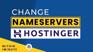 How To Change Name Server In Hostinger 2024  Hostinger Nameserver Change [upl. by Ettelliw]