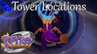 Spyro Reignited Trilogy Aquaria Towers  All Tower Locations for Orb [upl. by Jobina]