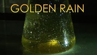 Golden Rain  Growing crystals of lead iodide Chemical reaction [upl. by Lisetta]