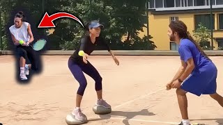 Hsieh Su Wei UNUSUAL Tennis Footwork Drills [upl. by Maltz133]