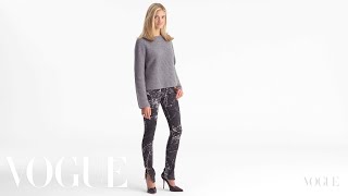 Jeanius Alexandra Michler in Balenciaga MarblePrint Gant jeans [upl. by Nabetse]