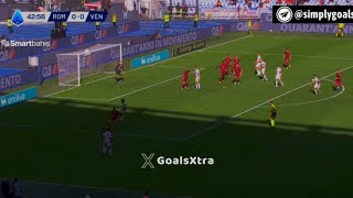 Joel Pohjanpalo Goal AS Roma Vs Venezia 01 All Goals Analysis amp Highlights Result [upl. by Llenaej]