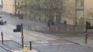 Shocking CCTV shows Bristol bus driver smashing into biker [upl. by Enidan]