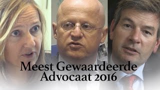 Meest Gewaardeerde Advocaat 2016 [upl. by Halil328]