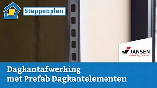 How to Dagkant afwerken met prefab dagkantelementen [upl. by Lauren660]