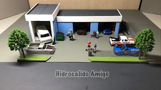 Diorama 164 Auto Repair Shop Taller Mecánico 🧰 [upl. by Sharon]