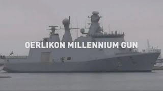 Rheinmetall Air Defence Oerlikon Millennium Gun – 35 mm high precision naval gun system [upl. by James]