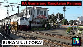 KA Gumarang Rangkaian Panjang Berangkat Pasar Senen [upl. by Sudnak]