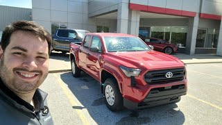 2024 Toyota Tacoma SR Manual Transmission in Supersonic Red [upl. by Morez]