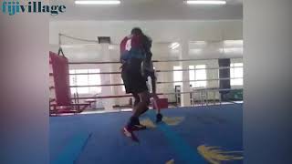 Winston Hills training ahead of the Tokyo 2020 boxing qualifiers event in Jordan 270220 [upl. by Ansaev]