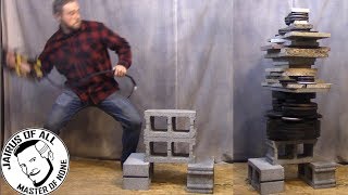 POWERFIST POWER TEST  How much force to break a cinder block [upl. by Assital]