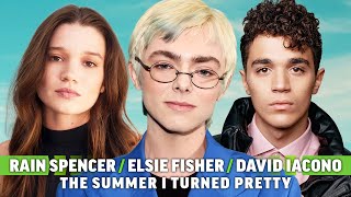 The Summer I Turned Pretty Season 2 Interview Elsie Fisher Rain Spencer and David Iacono [upl. by Esilec]