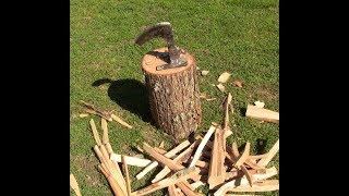 How to make Kindling splitter made from an old axe head DIY [upl. by Idalla]