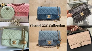 CHANEL CRUISE 202122 22C COLLECTION REVIEW Colors Price Mod Shots 💙 香奈儿2022早春22C包评 [upl. by Karia]