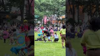 10th Annual Game of MUSICAL CHAIRS at Bryant Park in New York City 2024 [upl. by Arriat]