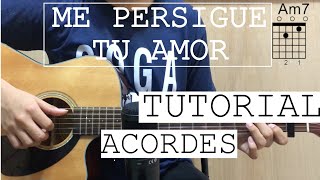 Me persigue tu amorVástago Epicentro  TUTORIAL GUITARRA ACORDES [upl. by Nij]